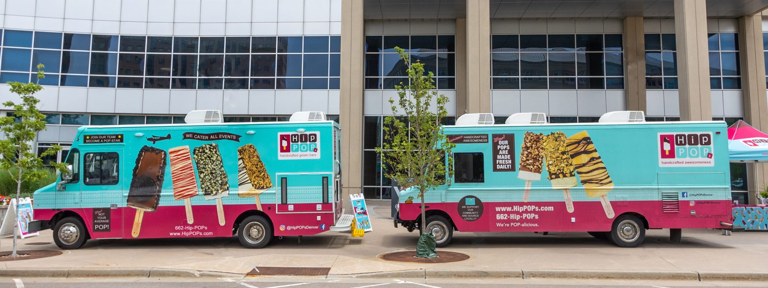 2 POPtrucks at Large Catering Event
