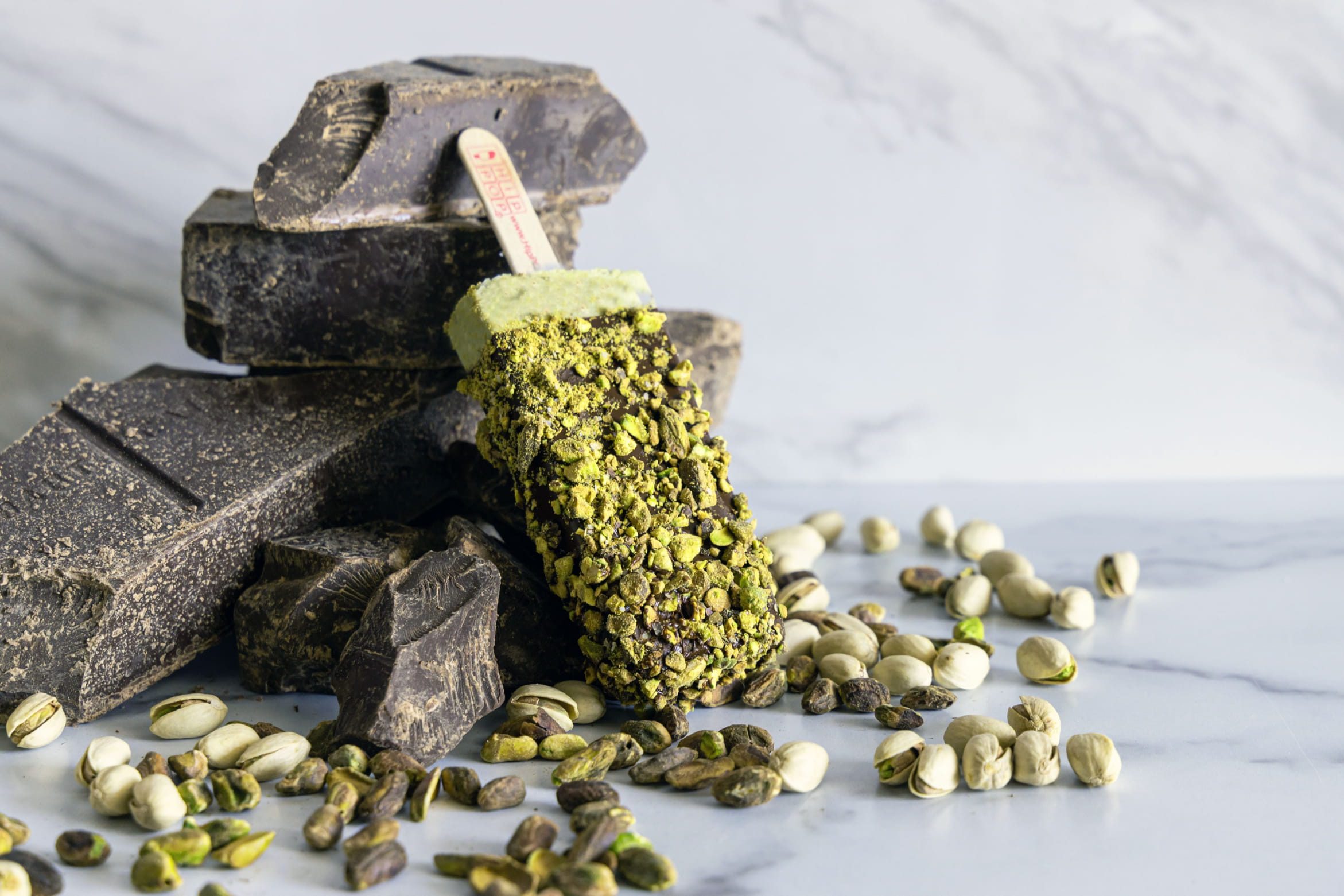 Dessert Catering: Pistachio Gelato POP on-a-stick